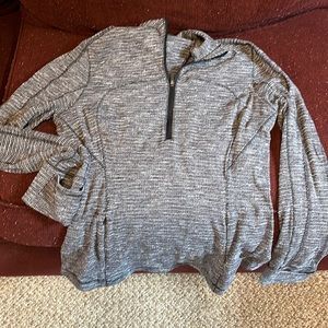 Gently worn Lululemon quarter zip in gray